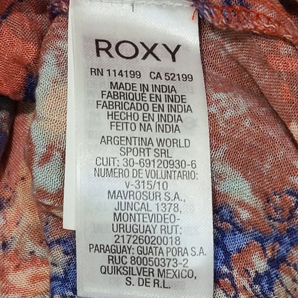 ROXY Katfish floral midi dress size XS - Picture 9 of 14